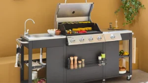 Route du meuble - barbecue fixe extérieur - cuisine extérieure - barbecue à gaz