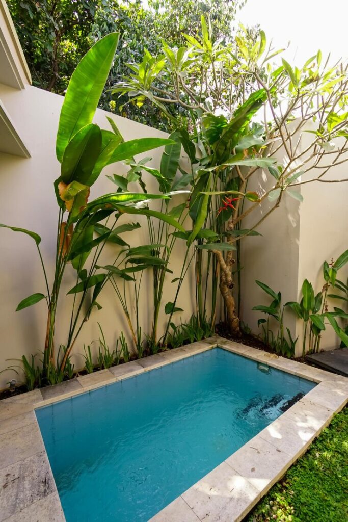 piscine hors-sol en béton - petit bassin