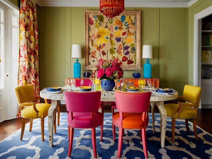 styles de chaises - salle à manger - couleurs