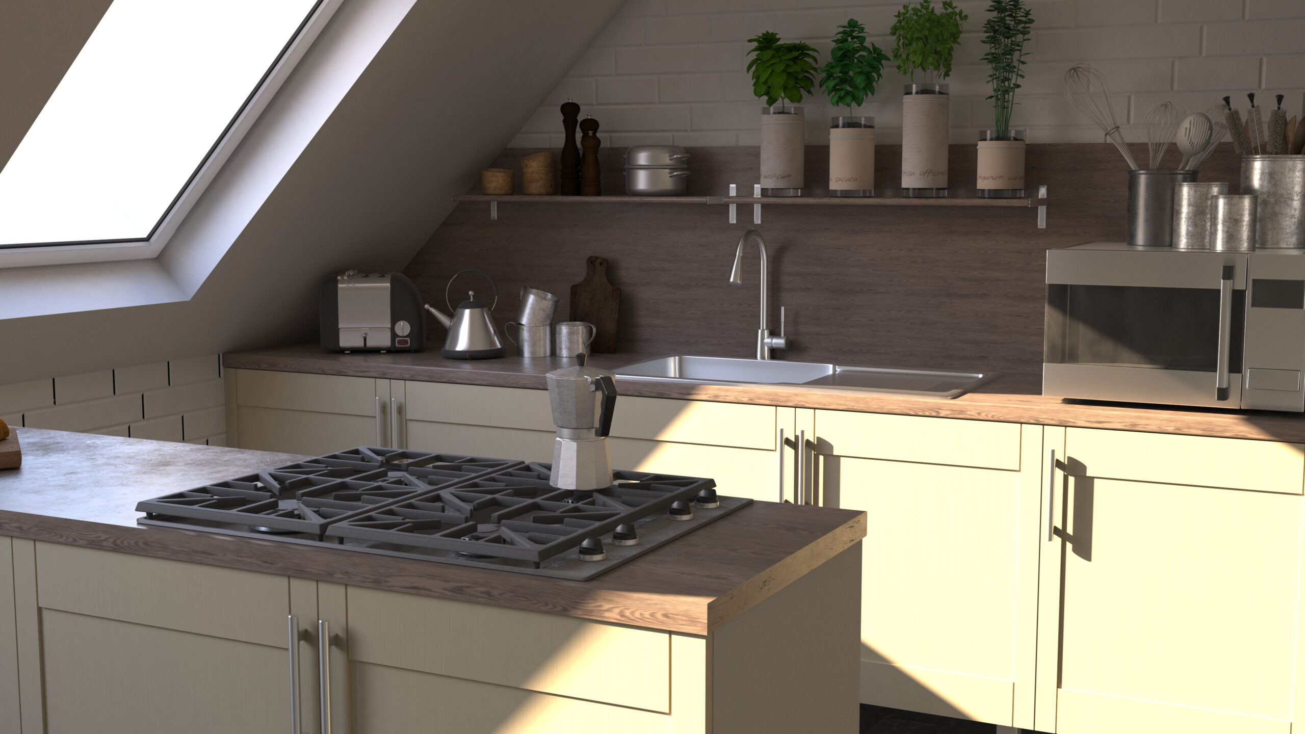 cuisine sous les combles - inspirations
