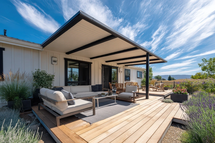 Terrasse pergola - Route du meuble1