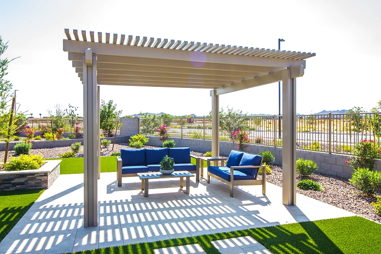 Terrasse pergola - Route du meuble23