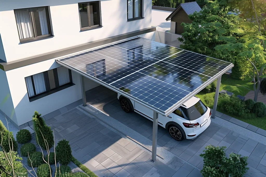 Carport Solaire - Route du meuble - Rennes 2